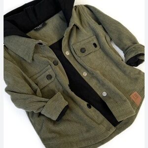 New in Bag 6-12 month Forest Corduroy Shacket